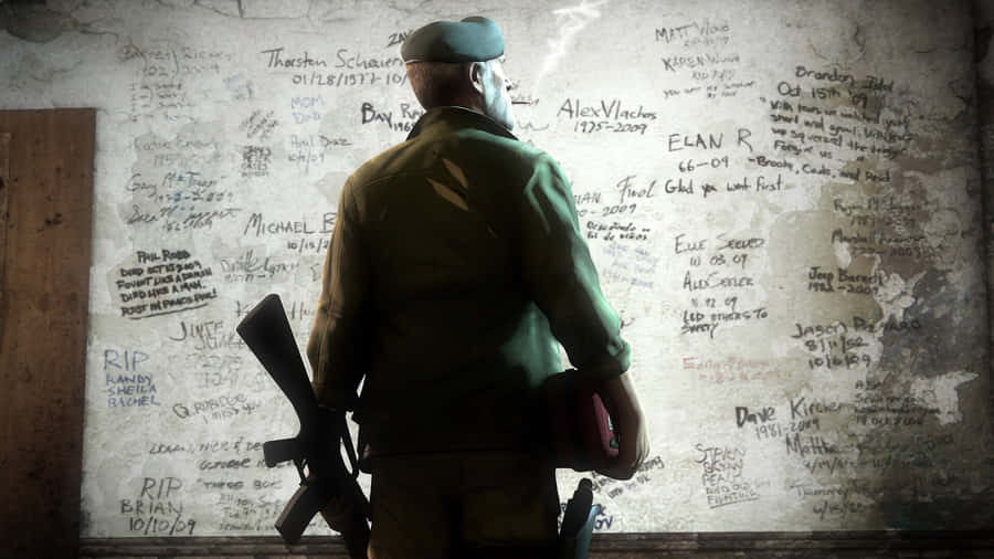 The Iconic Left 4 Dead Characters Ready For Action Wallpaper