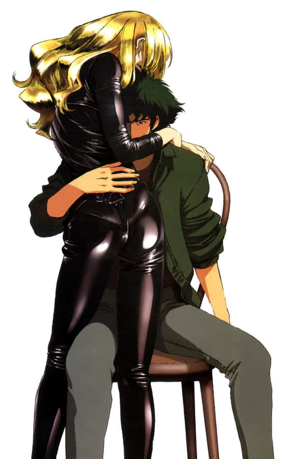 The Iconic Pose Of Spike Spiegel From Cowboy Bebop Wallpaper