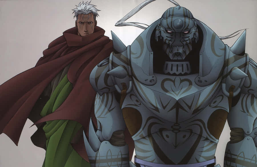 The Intense Gaze Of Scar From Fullmetal Alchemist Wallpaper