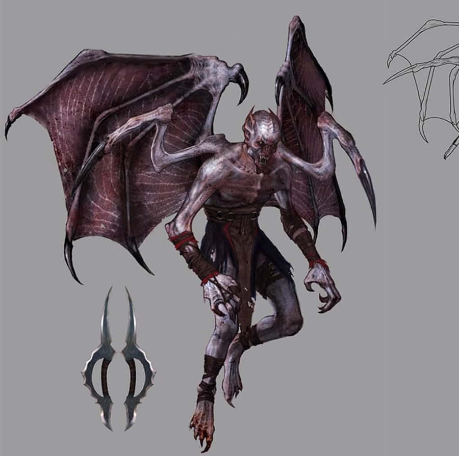 The Intimidating Vampire Lord Rises Wallpaper