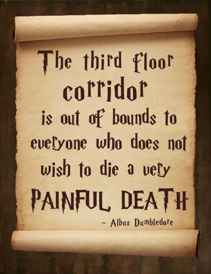 The Intriguing Forbidden Corridor Of Hogwarts School Of Witchcraft And Wizardry Wallpaper