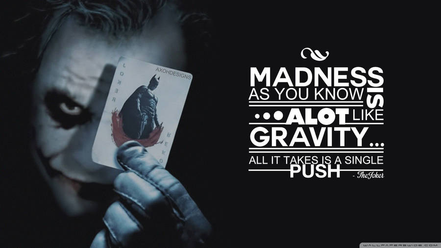 The Joker's Famous Quote 