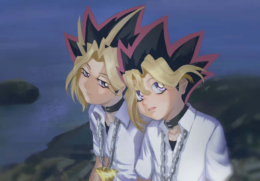 The King Of Games - Yami Yugi With His Iconic Hairstyle And Duel Disk Wallpaper