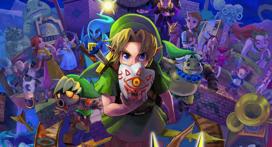 The Legend Of Zelda Characters Assembled Wallpaper