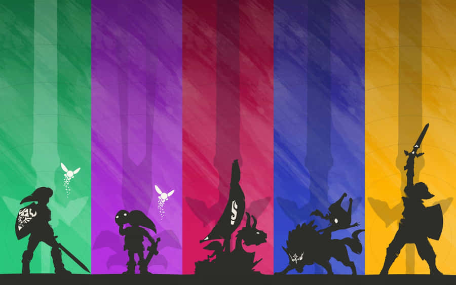The Legend Of Zelda Characters In Stunning High-resolution Wallpaper Wallpaper