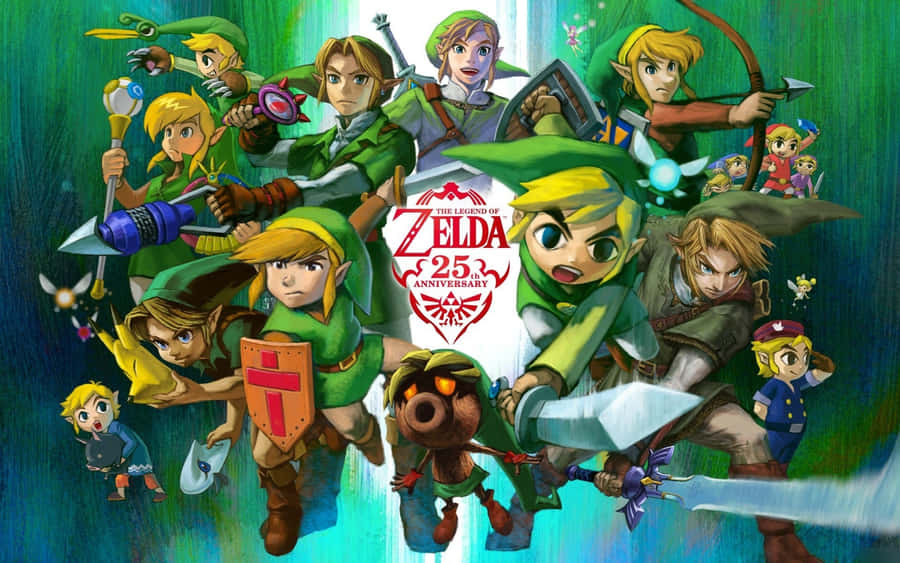 The Legend Of Zelda's Iconic Characters Wallpaper