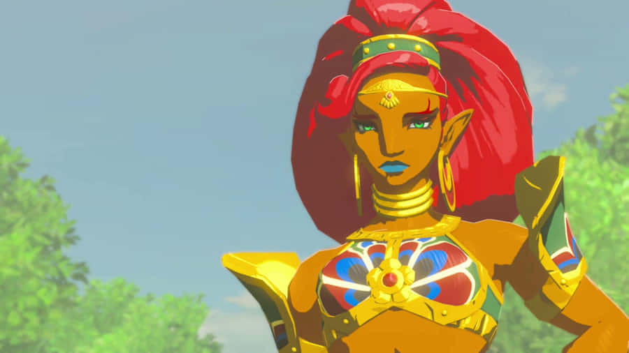 The Legend Of Zelda - Urbosa, A Fierce Warrior In The Gerudo Lands. Wallpaper