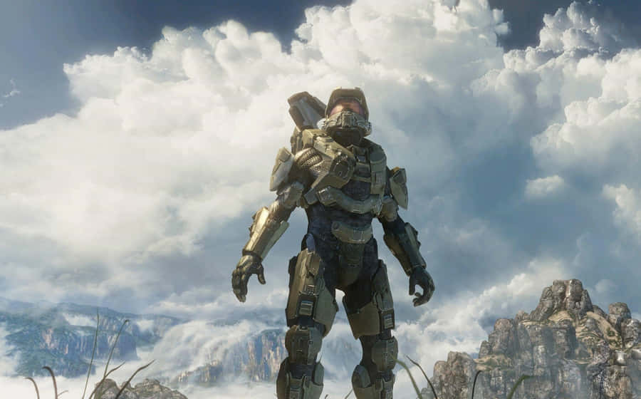 The Legendary Halo Red Team In Action Wallpaper