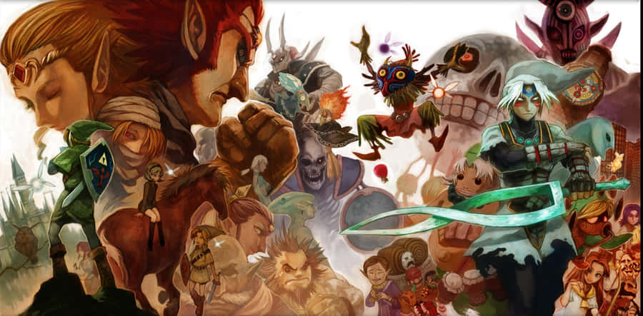 The Legendary Heroes Of Hyrule Wallpaper