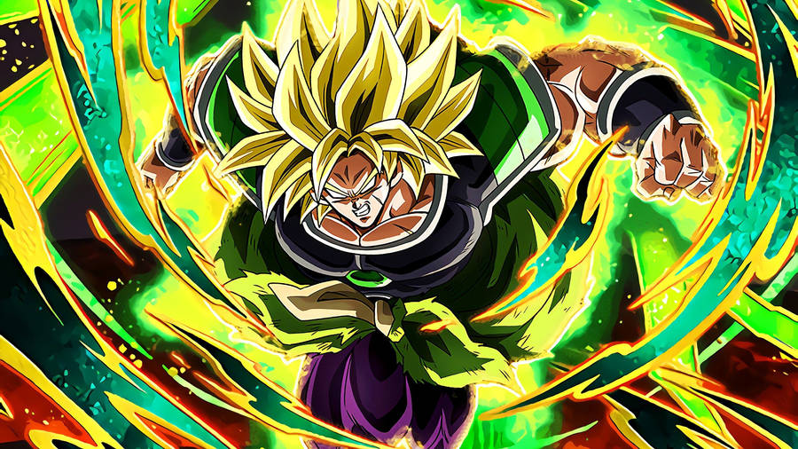 The Legendary Super Saiyan, Broly, Is Ready For Battle. Wallpaper