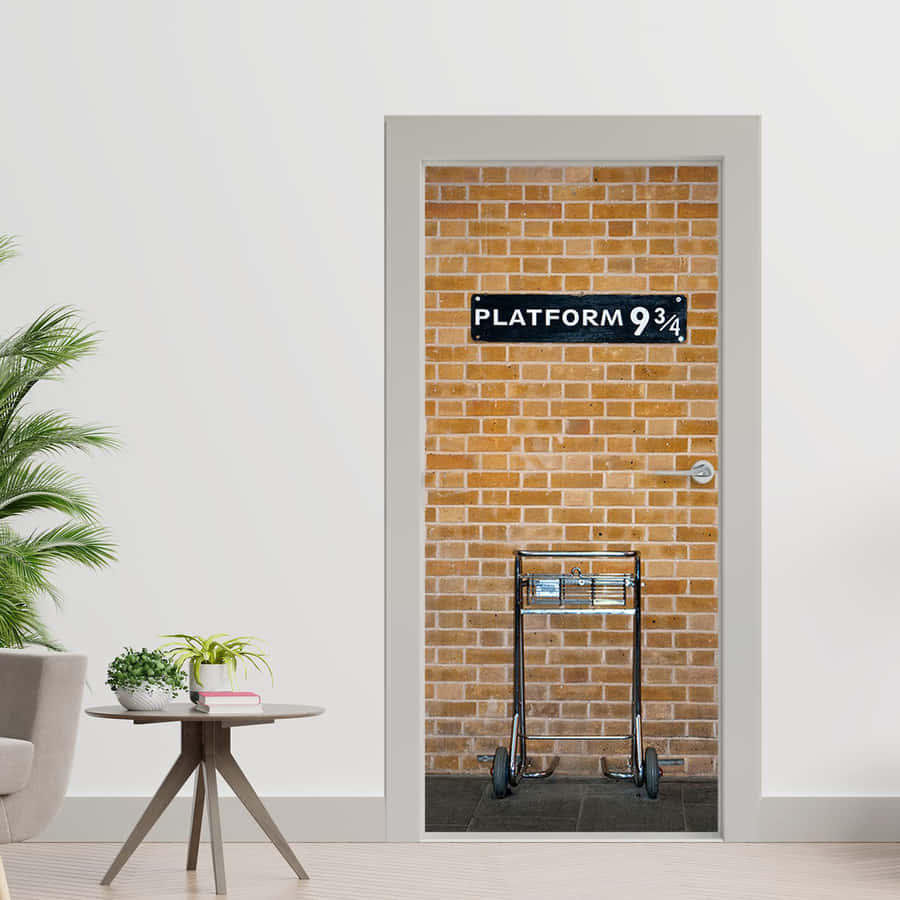 The Magical Entrance To Platform 9 3/4 At King's Cross Station Wallpaper