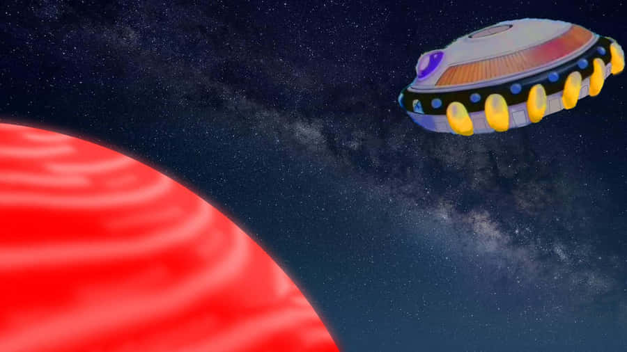 The Majestic Planet Vegeta In The Vast Universe Wallpaper