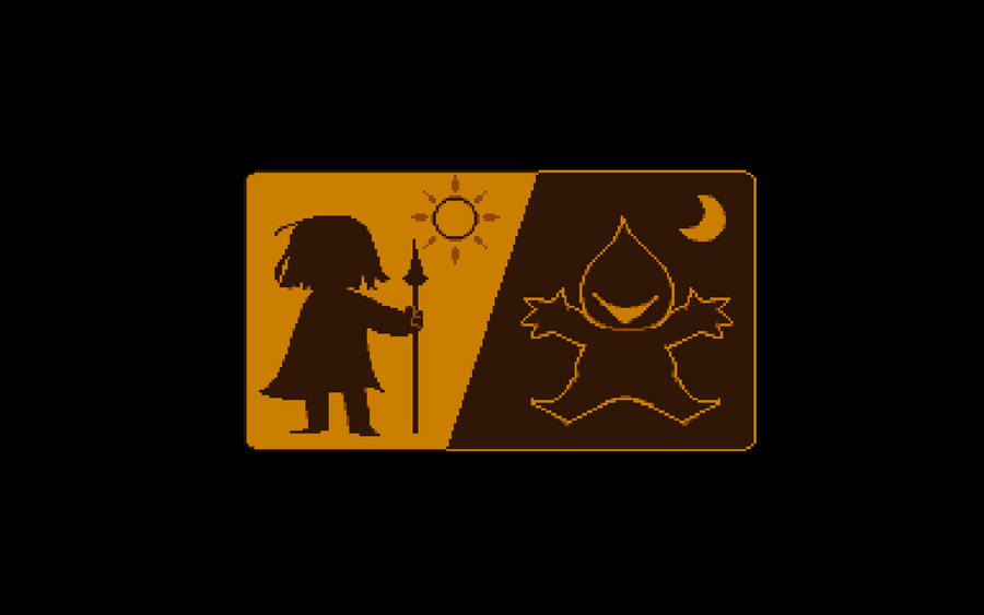 “the Medley Of Light And Dark In Deltarune” Wallpaper