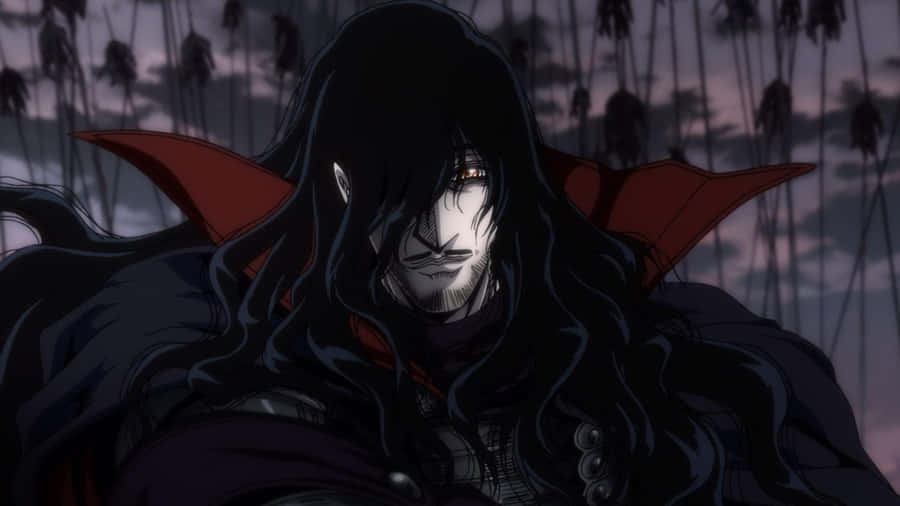 The Menacing Count Dracula Of Castlevania Wallpaper