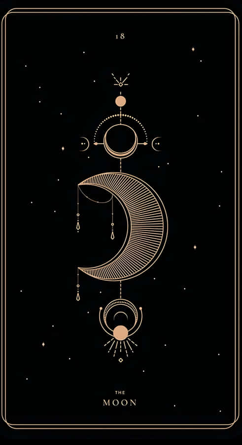 The Moon Tarot Card Wallpaper