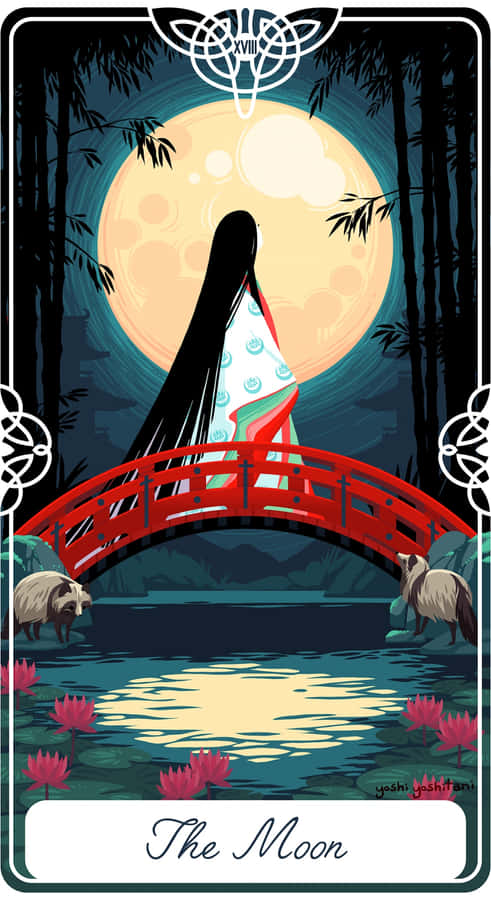 The Moon Tarot Card Wallpaper
