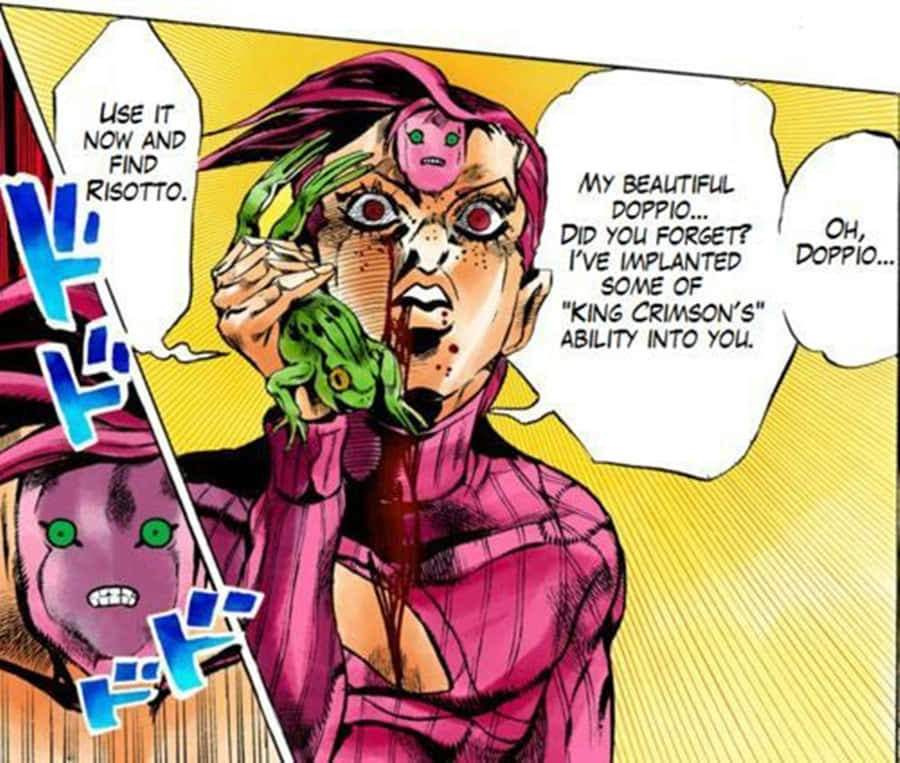 The Mysterious Vinegar Doppio From Jojo's Bizarre Adventure Wallpaper