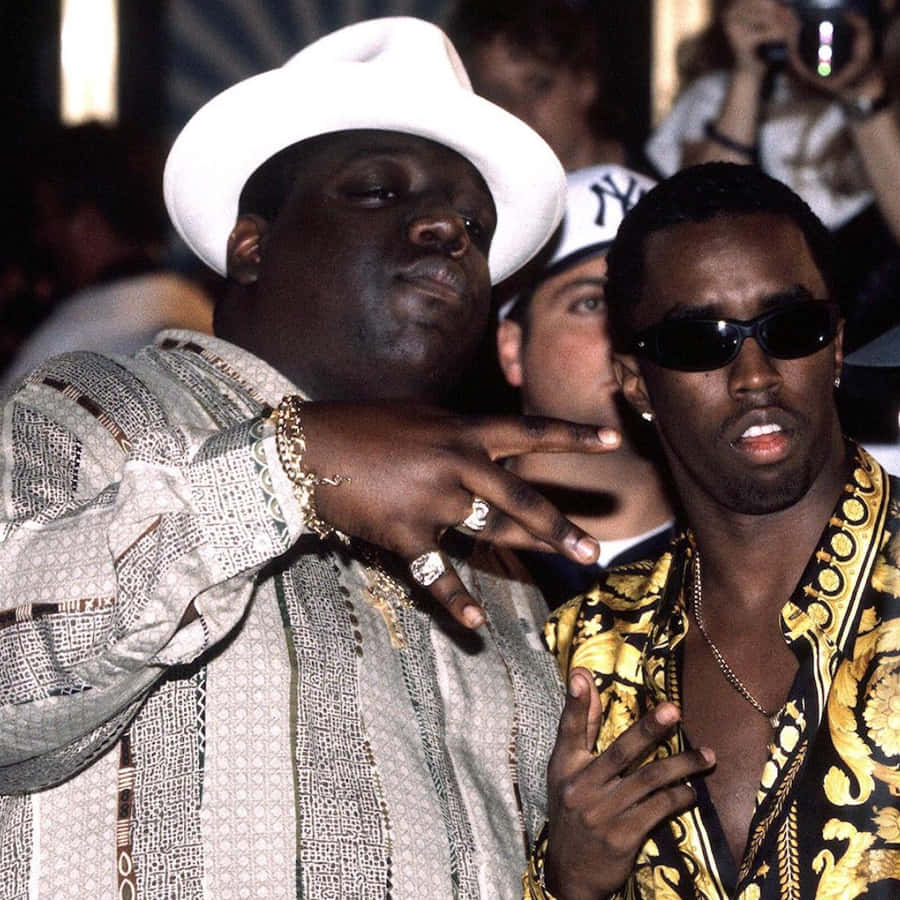 The Notorious Big With Sean Diddy Combs Wallpaper