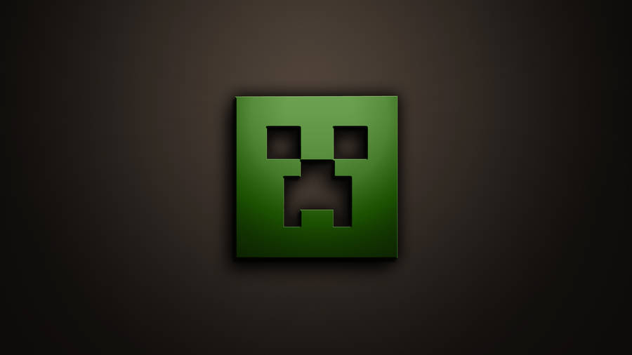 The Official Minecraft Creeper, Slime And Logo Wallpaper