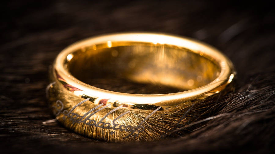 The One Ring From J.r.r. Tolkien's Lord Of The Rings Wallpaper