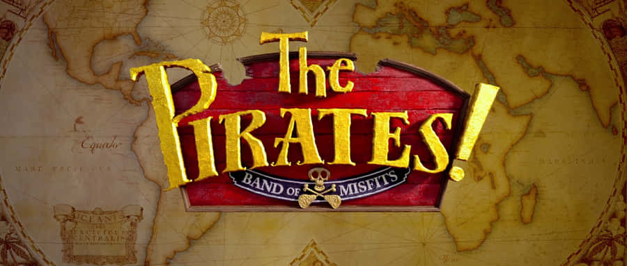 The Pirates! Band Of Misfits Movie Title Card Wallpaper