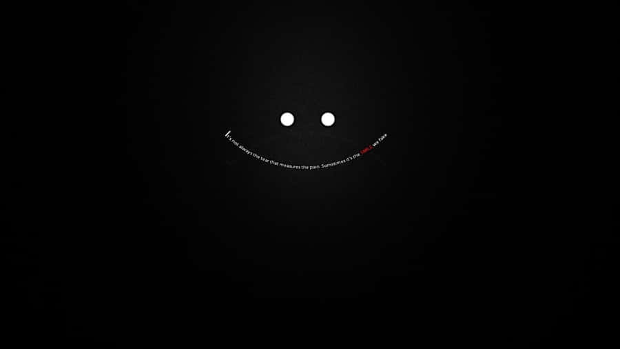 The Power Of A Black Smile Wallpaper