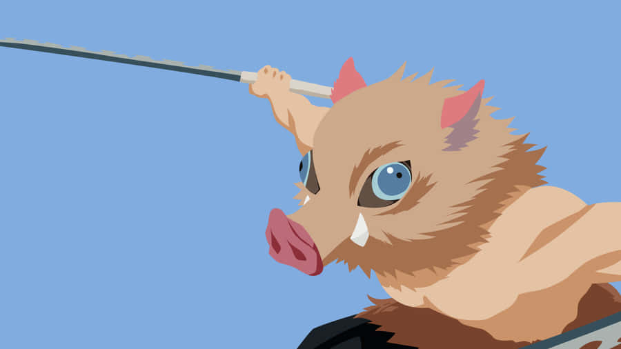The Power Of A Demon Slayer In All Its Minimalist Glory Wallpaper