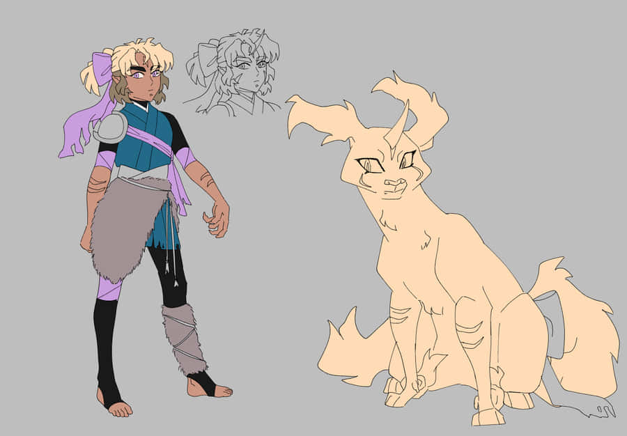 The Powerful Encounter Of Inuyasha And Yokai Wallpaper