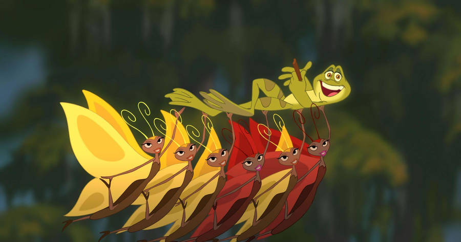 The Princess And The Frog Butterflies Wallpaper