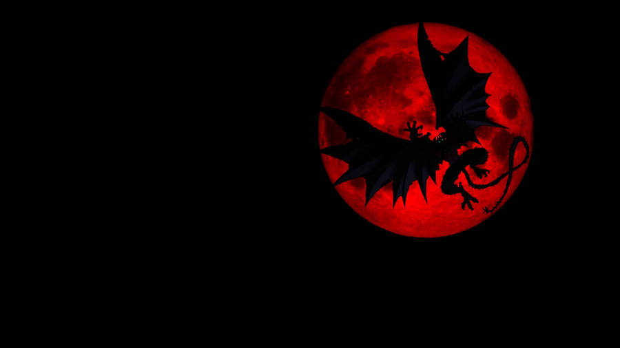 “the Red Moon Rises Over Devilman Crybaby” Wallpaper
