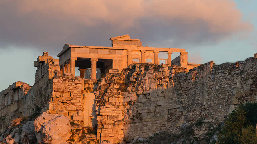 The Rocky Hill Of The Erechtheion Wallpaper