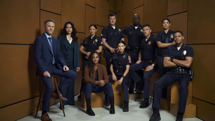 The Rookie Cast Group Wallpaper