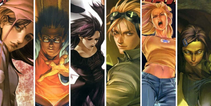 The Runaways - Awesome Team Of Young Superheroes Wallpaper