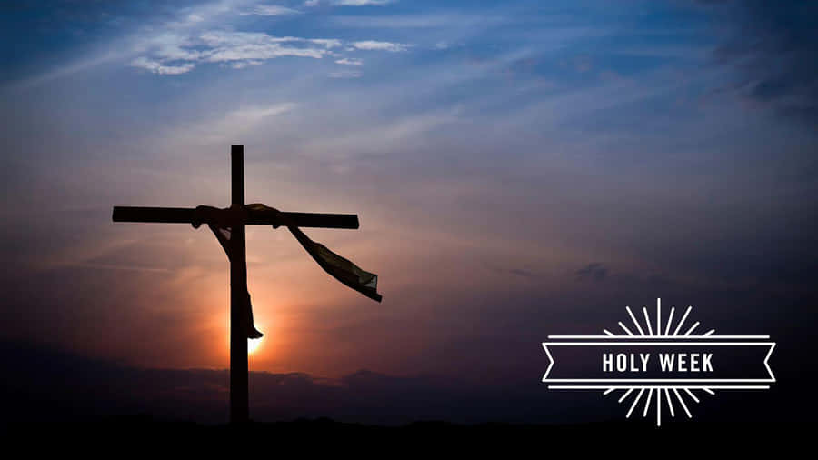 The Sacred Procession Of The Cross On Holy Week Wallpaper