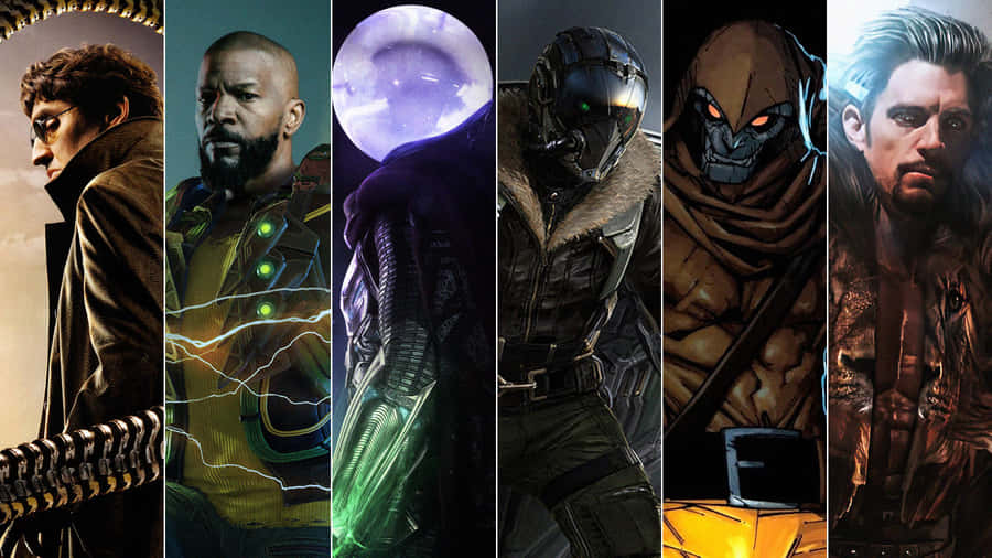 The Sinister Six: Supervillain Alliance Set To Battle Against Spider-man Wallpaper