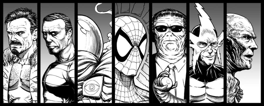 The Sinister Six: United In Power Wallpaper