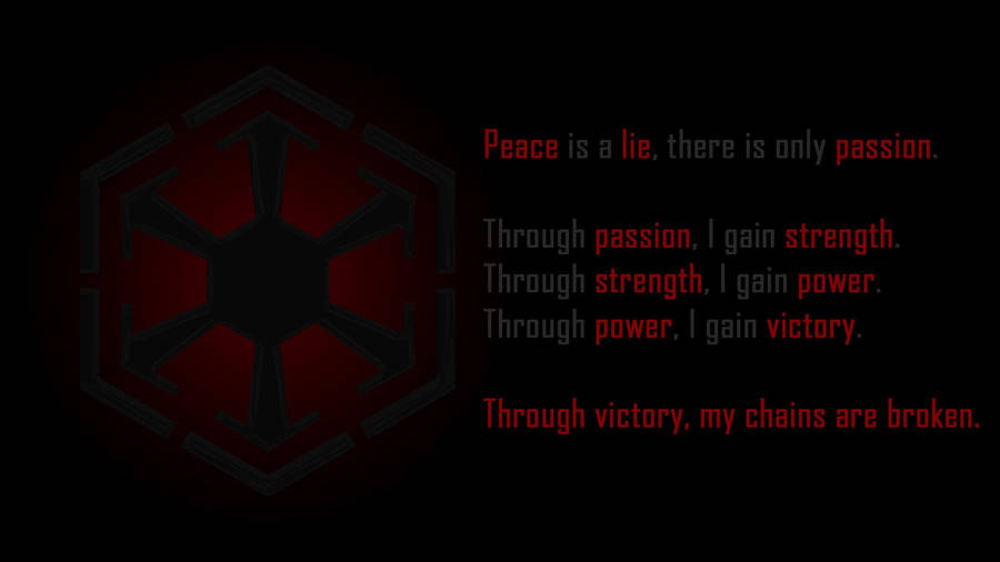 The Sith Code – Reveal The Dark Side Of The Force Wallpaper