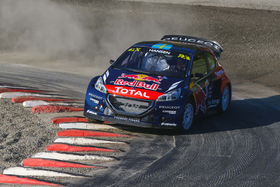 The Sleek And Stylish Peugeot 208 In Action Wallpaper