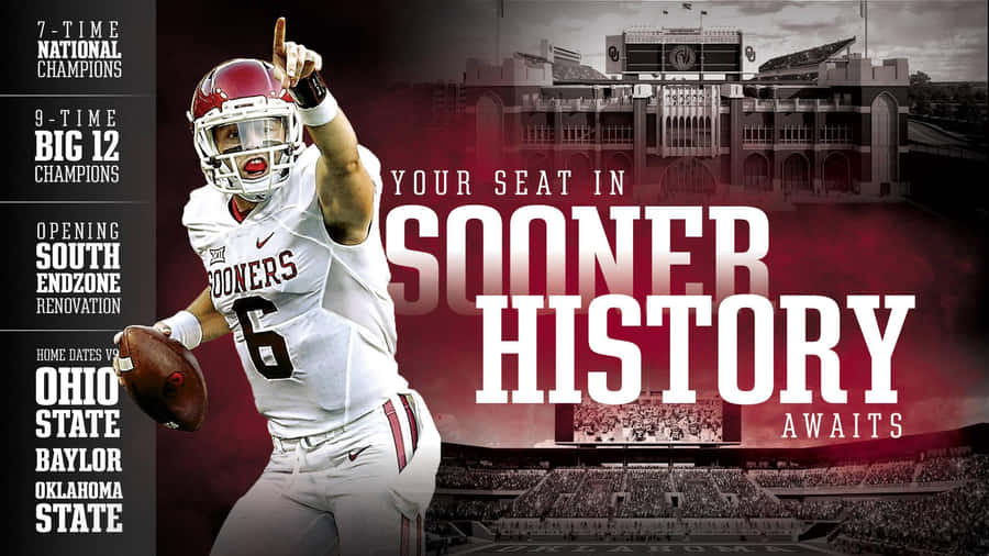 The Sooners Fight On And Win Big With The Support Of Their Loud And Proud Fan Base. Wallpaper