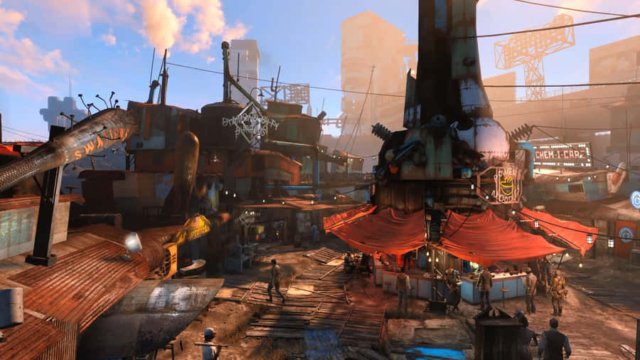 The Sparkling Beauty Of Diamond City Wallpaper