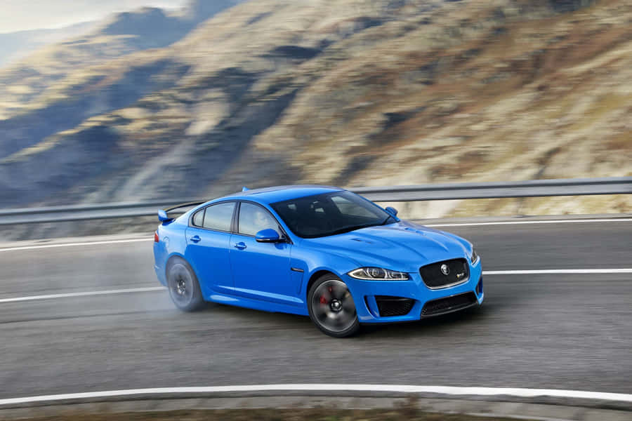 The Stunner In Red - The Immaculate Jaguar Xfr Wallpaper