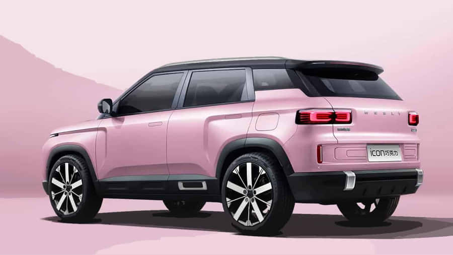 The Stylish And Modern Geely Icon Suv On Road Wallpaper