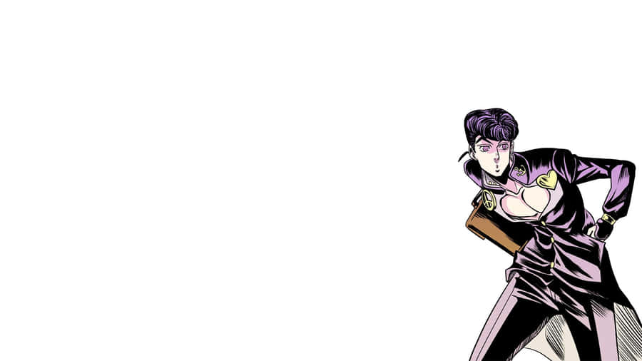 The Stylish And Powerful Josuke Higashikata Poses Confidently In This High-quality Wallpaper. Wallpaper