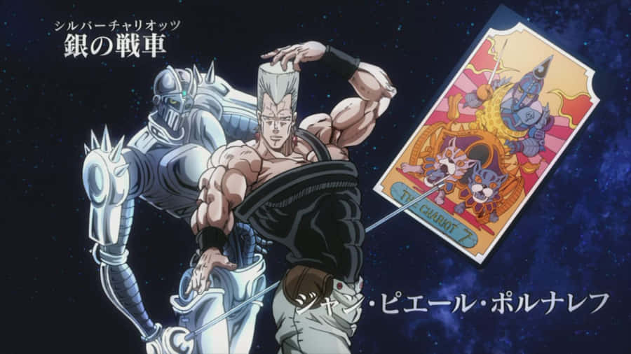The Stylish Jean Pierre Polnareff In Action Wallpaper