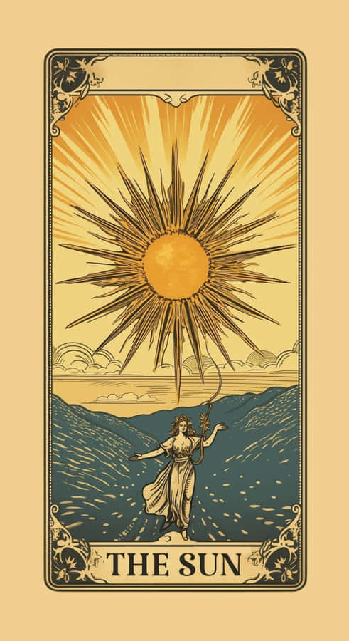 The Sun Tarot Card Wallpaper