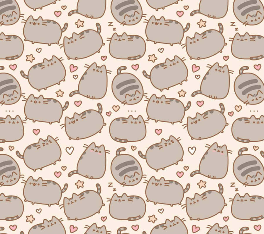 The Sweetest Of Pusheen Cats Wallpaper