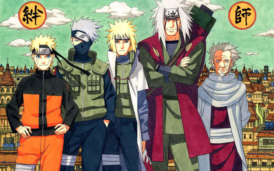 The Third Hokage, Hiruzen Sarutobi, Stands Firm And Fearless Wallpaper
