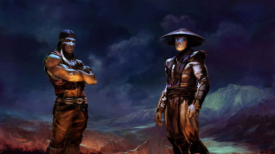 The Thunder God Raiden In Mortal Kombat Action Wallpaper