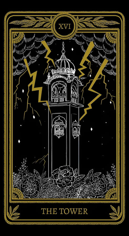 The Tower Tarot Card Wallpaper