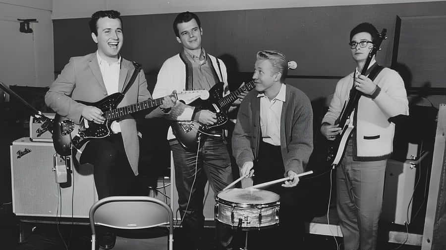 The Trashmen Band Vintage Photo Wallpaper